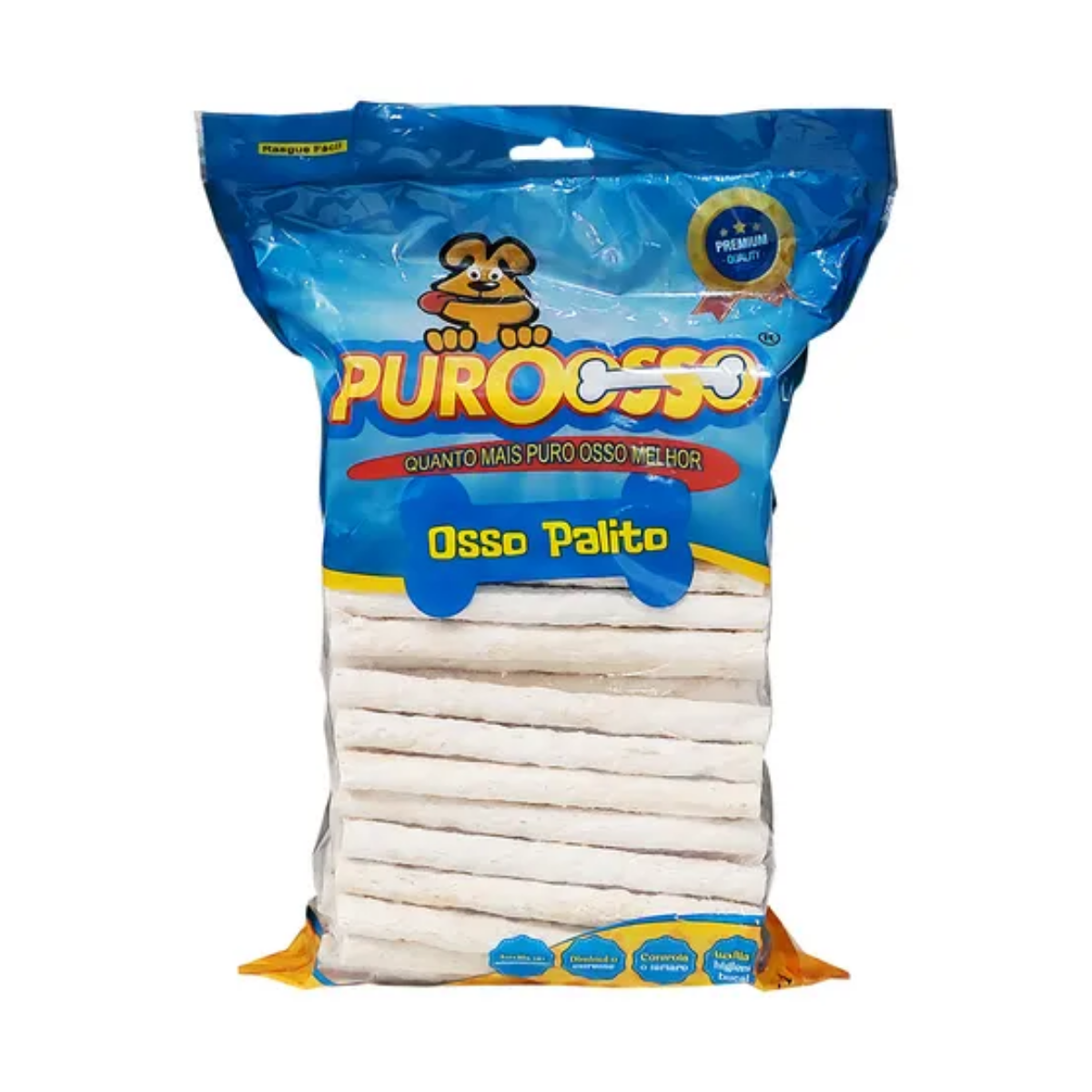 Imagem de OSSO PALITO 8MM X 5" PURO OSSO 1KG