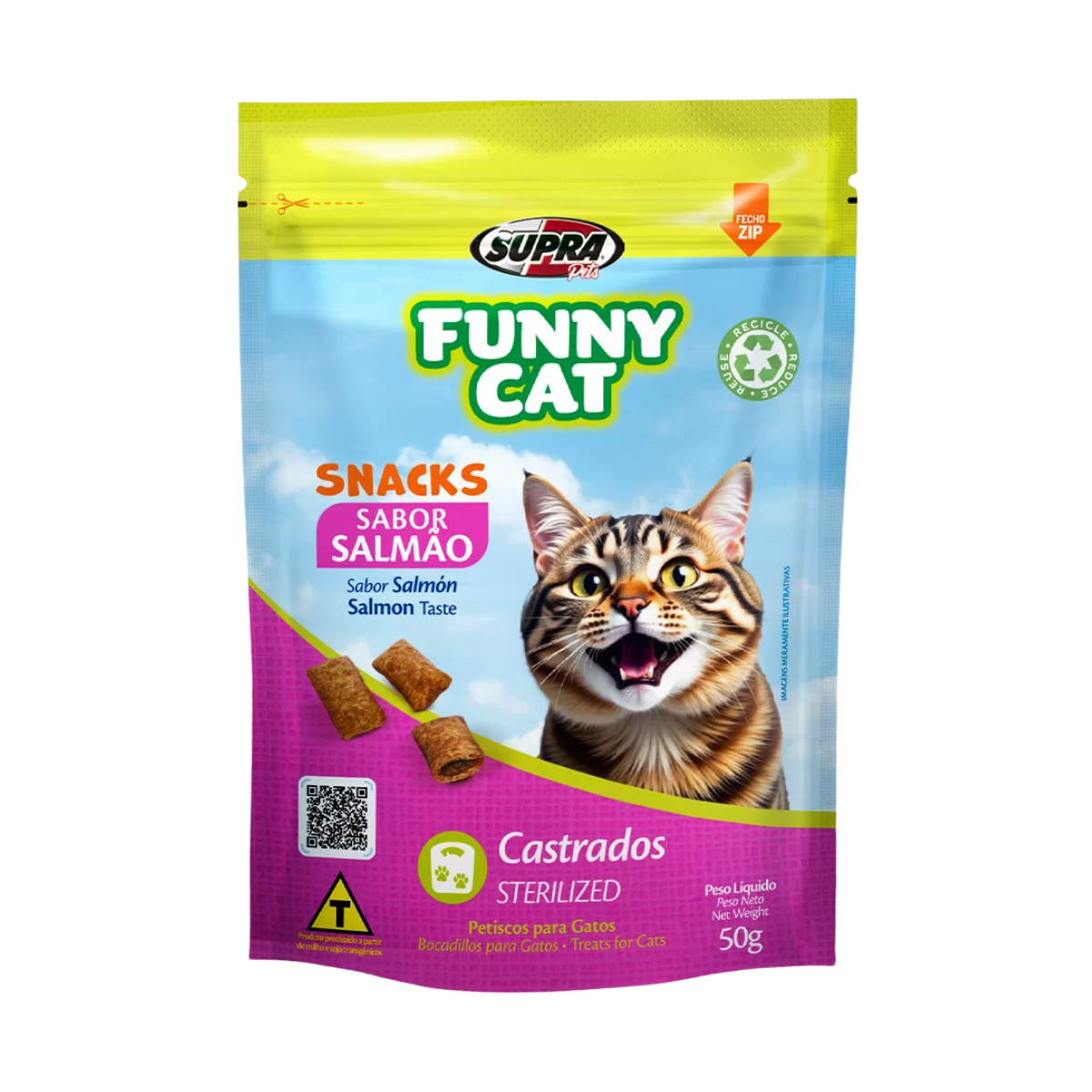 Imagem de FUNNY CAT SALMAO 50G
