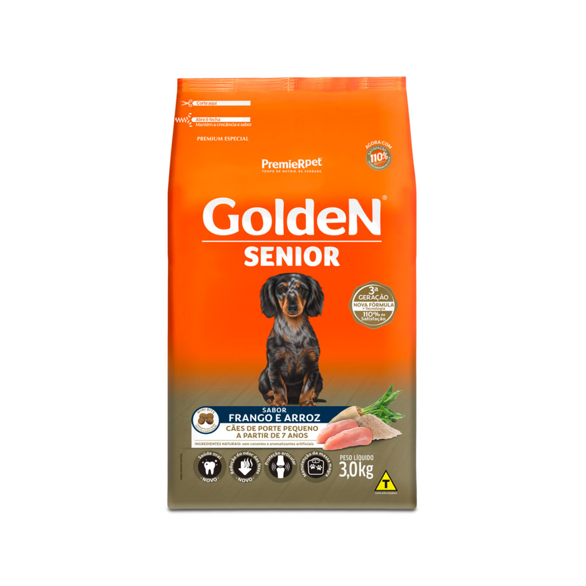 Imagem de GOLDEN FORMULA CAES ADULTO SENIOR MINI BITS 3 KG