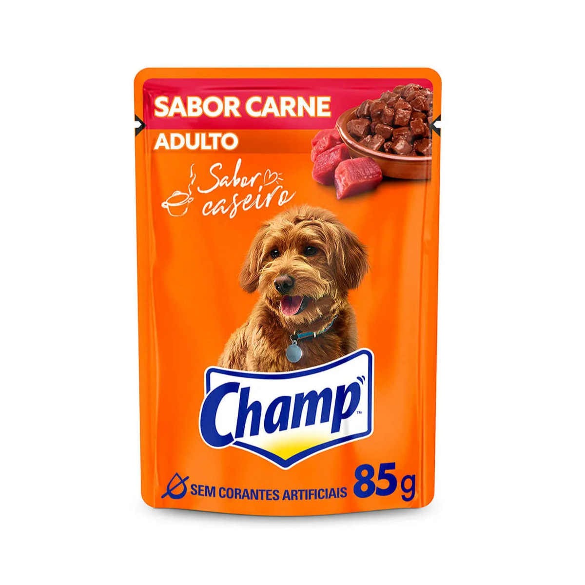 Imagem de CHAMP SACHE ADULTO CARNE 85G