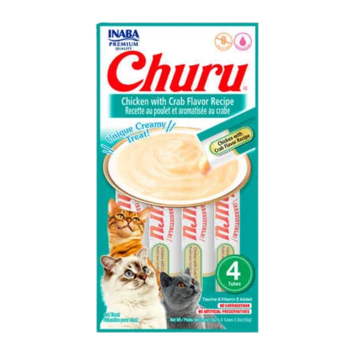 Imagem de CHURU CAT FRANGO COM CARANGUEJO COM 4 UNIDADES