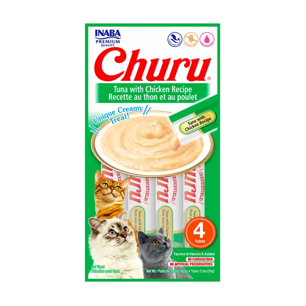 Imagem de CHURU CAT ATUM COM FRANGO COM 4 UNIDADES