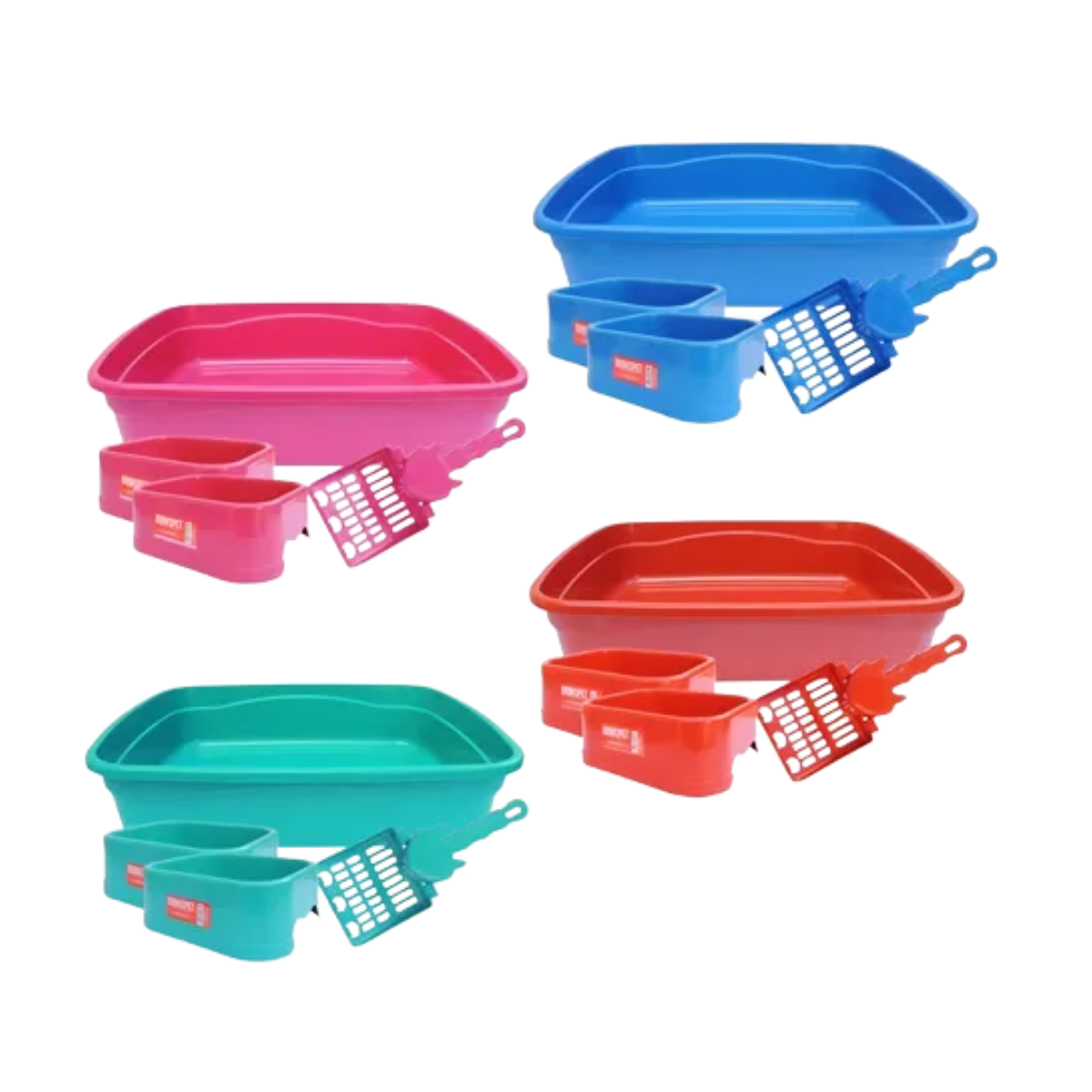 Imagem de *KIT BANDEJA PÁ E COMEDOUROS BRINQ PET