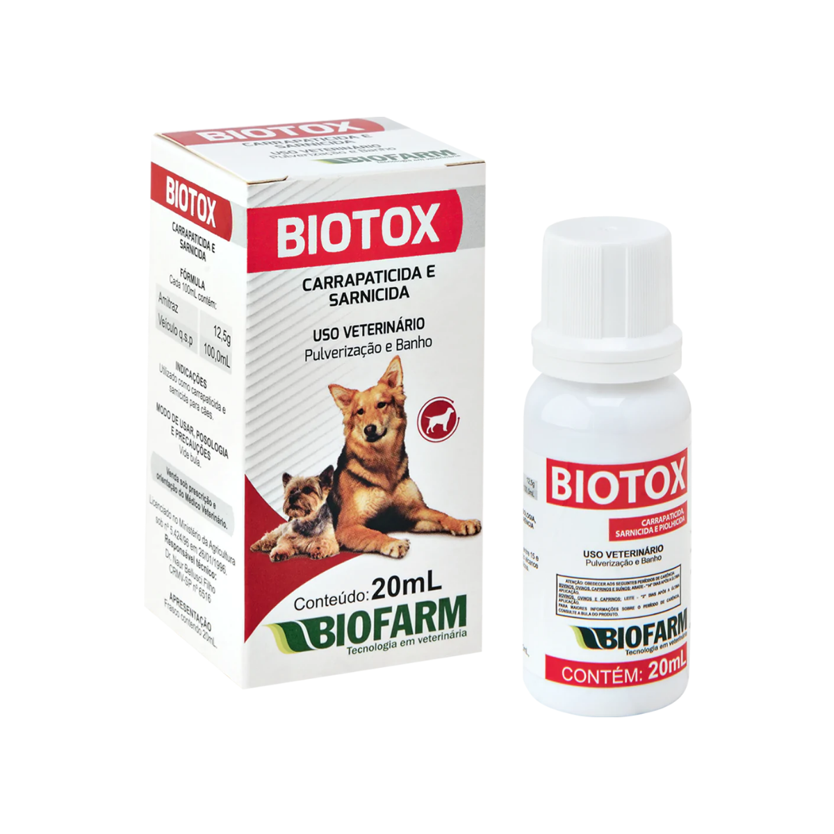 Imagem de BIOTOX PET PULVERIZAÇÃO E BANHO 20 mL