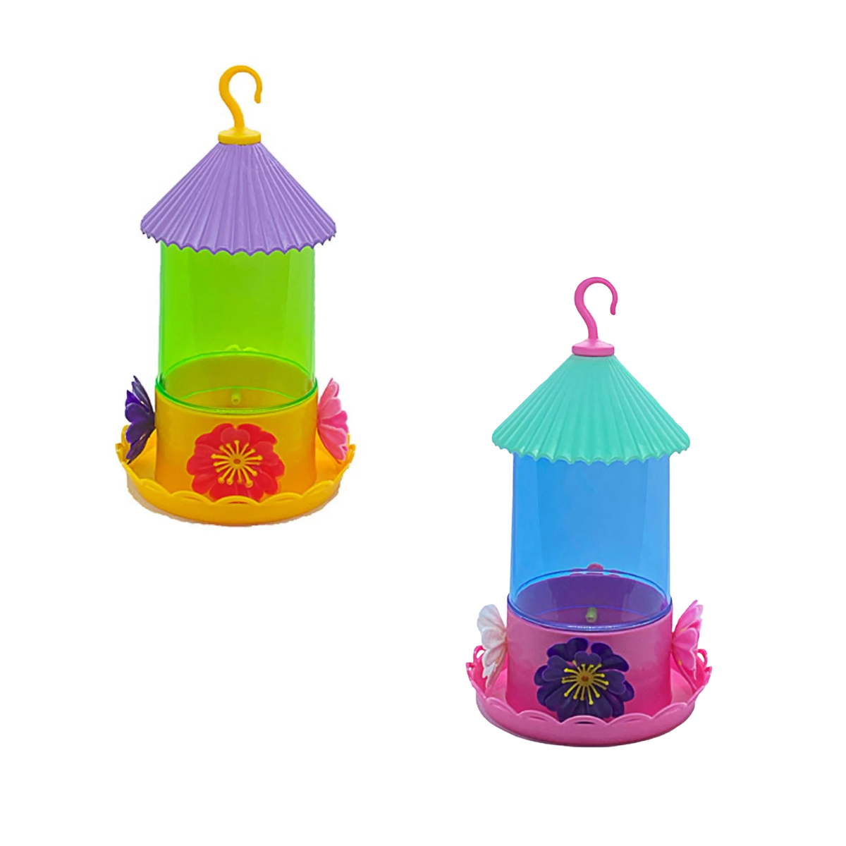 Imagem de *BEBEDOURO DE BEIJA-FLOR COLORIDO COM CHAPEU 250ML