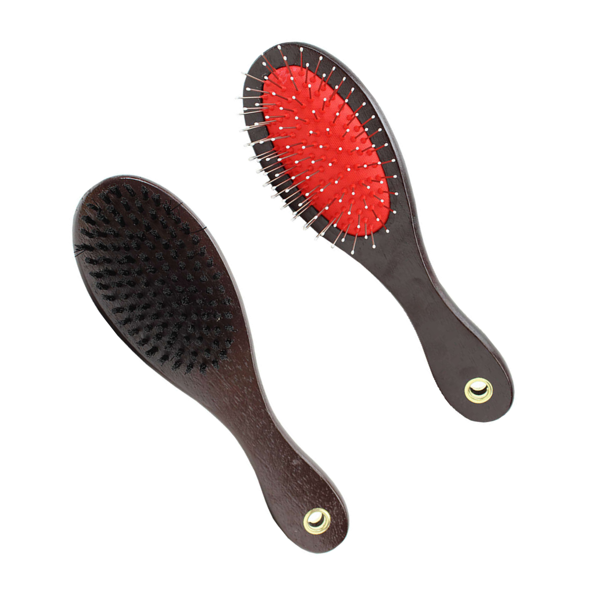 Imagem de ESCOVA DUPLA FACE COLORIDA LUXO 19CM