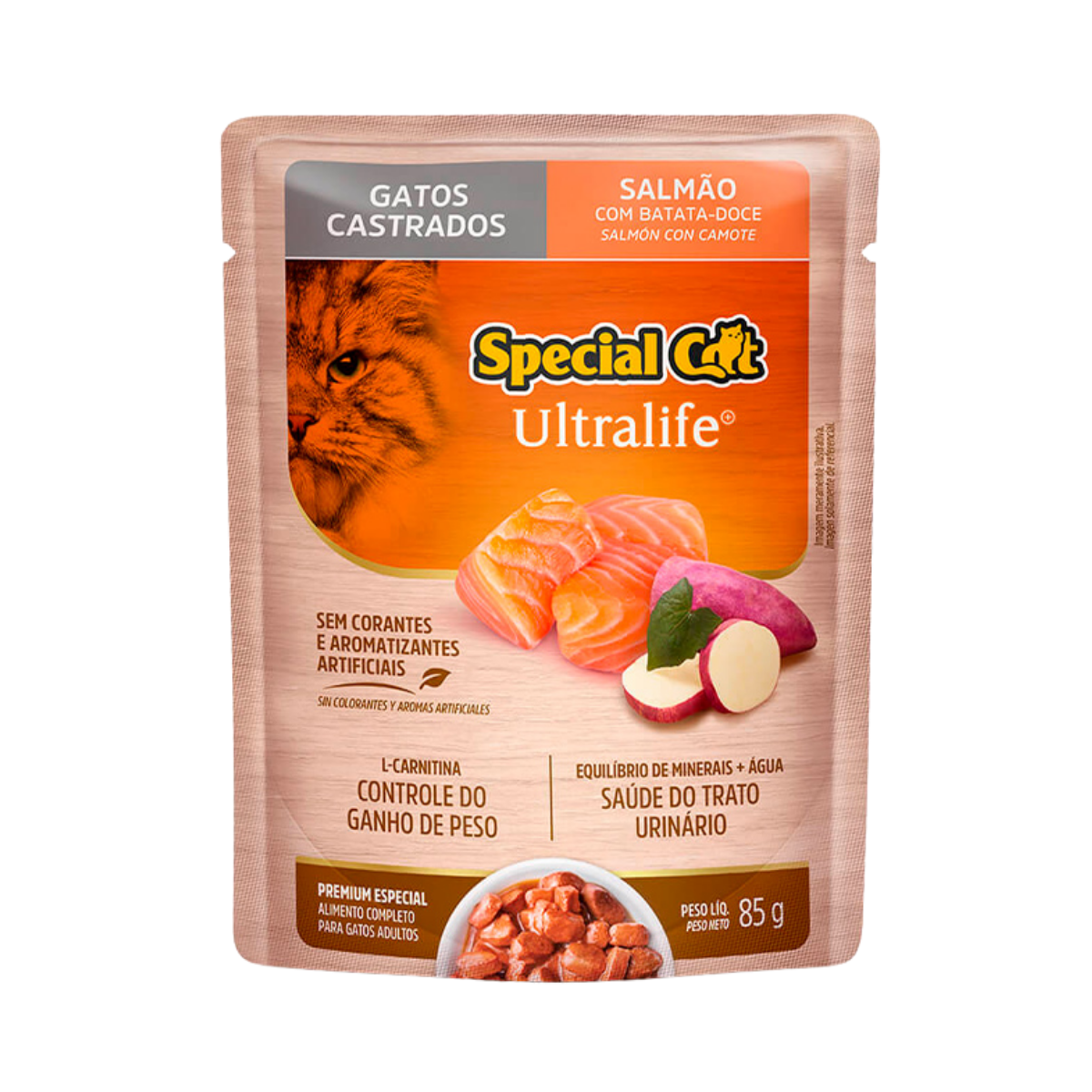 Imagem de SPECIAL CAT ULTRALIFE SACHE CASTRADOS SALMAO 85G