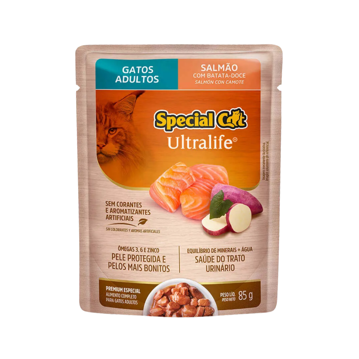 Imagem de SPECIAL CAT ULTRALIFE SACHE ADULTOS SALMAO 85G