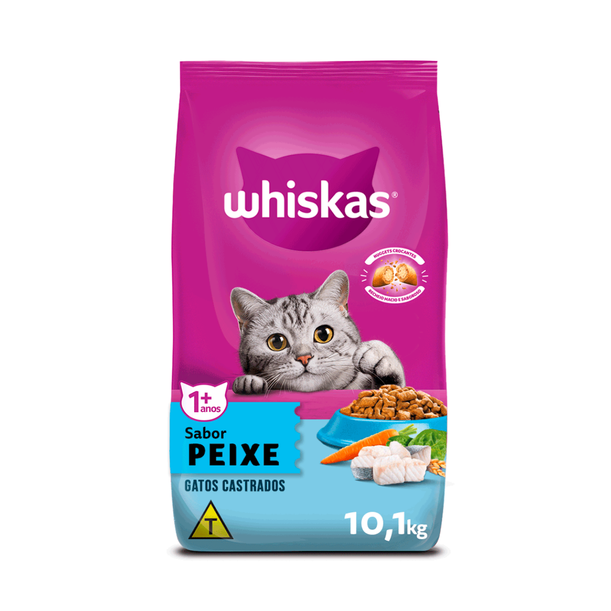 Imagem de WHISKAS GATOS CASTRADOS PEIXE 10,1KG