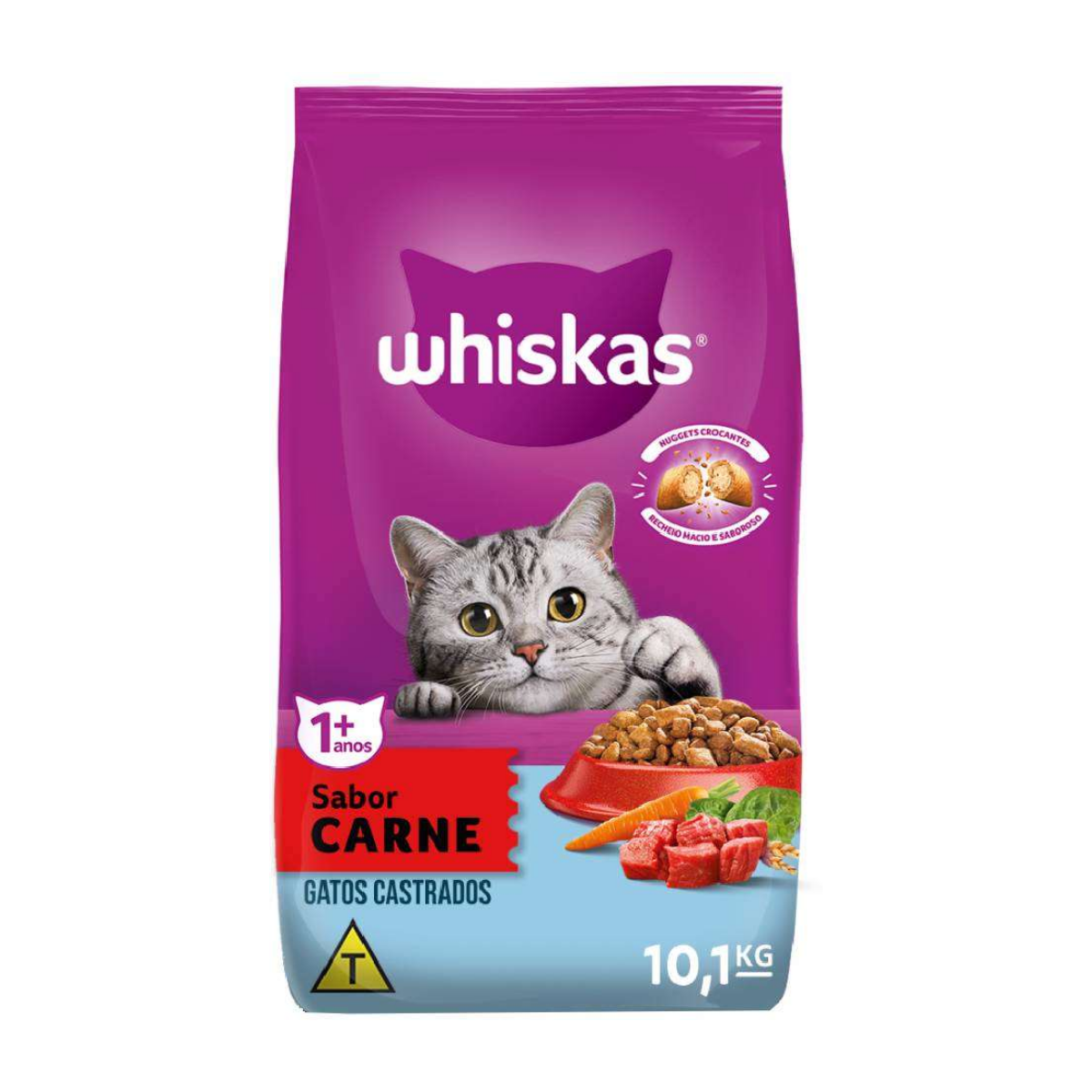 Imagem de WHISKAS GATOS CASTRADOS CARNE 10,1KG