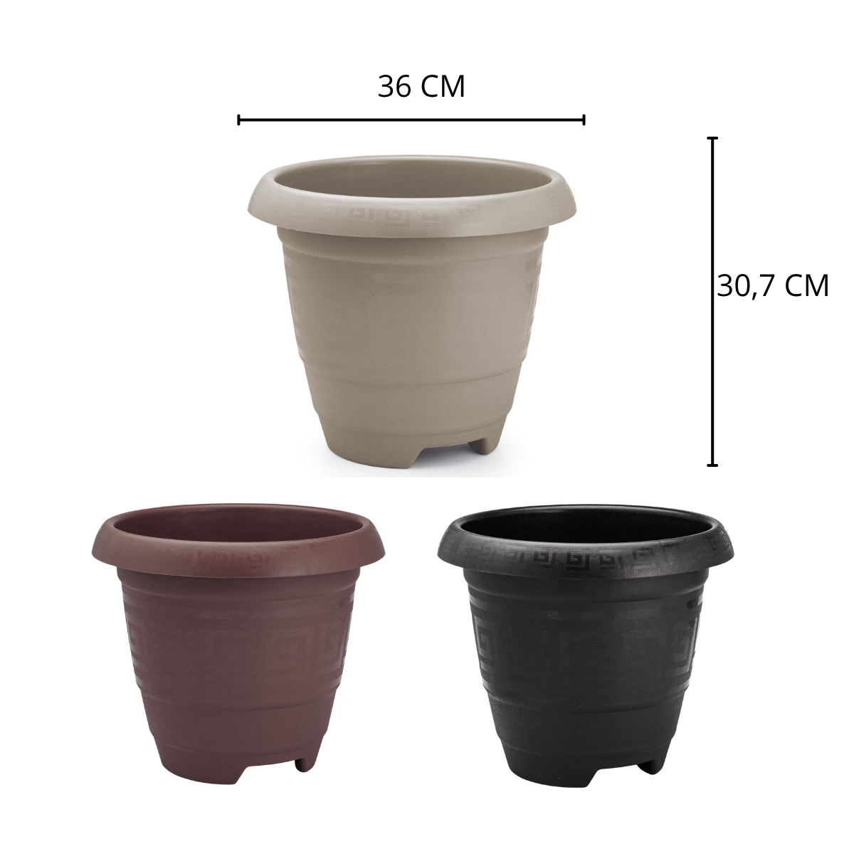 Imagem de TACHO REDONDO GG 15L PRETO