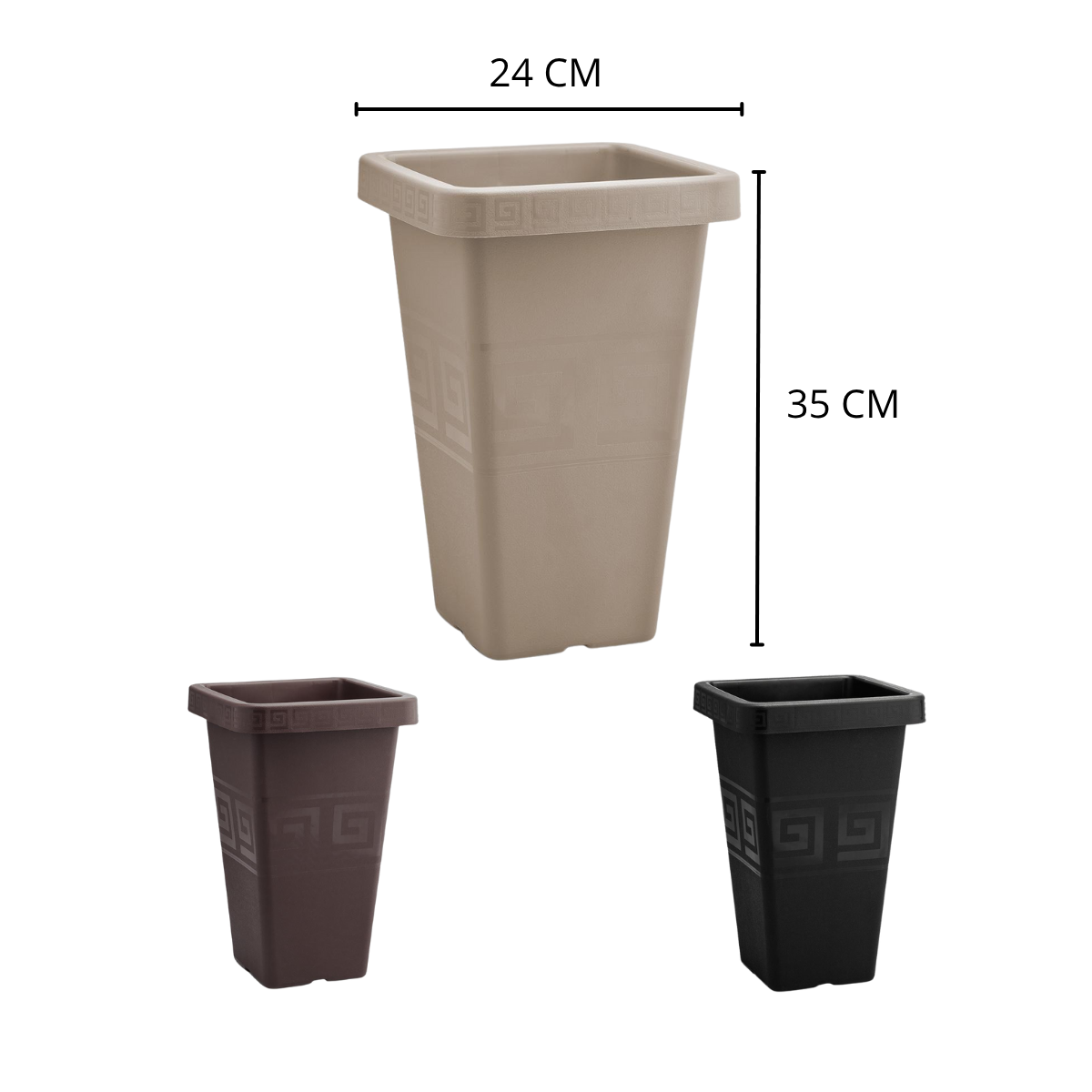 Imagem de TACHO QUADRADO G 11L PRETO