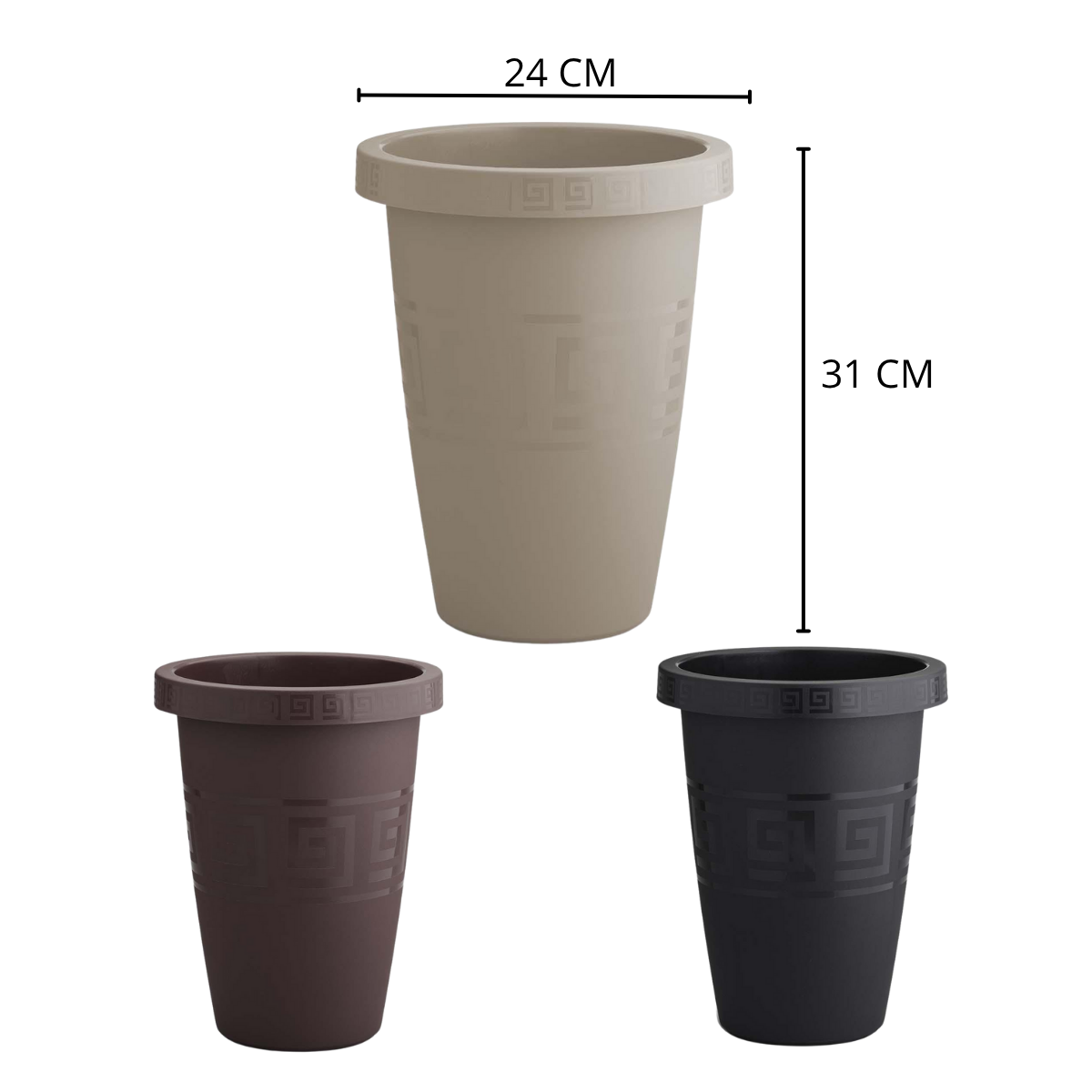 Imagem de TACHO GREGO REDONDO 7,5L PRETO