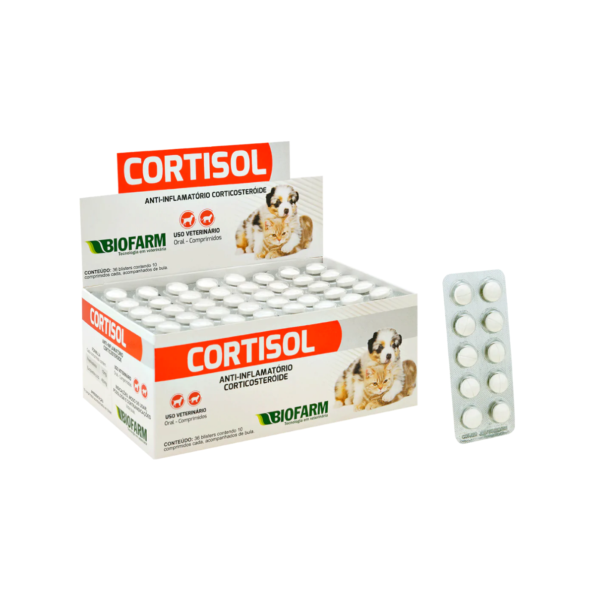 Imagem de CORTISOL CARTELA COM BULA 20 COMPRMIDOS