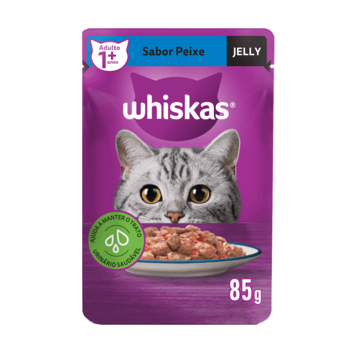 Imagem de WHISKAS SACHE JELLY ADULTO PEIXE 85GR