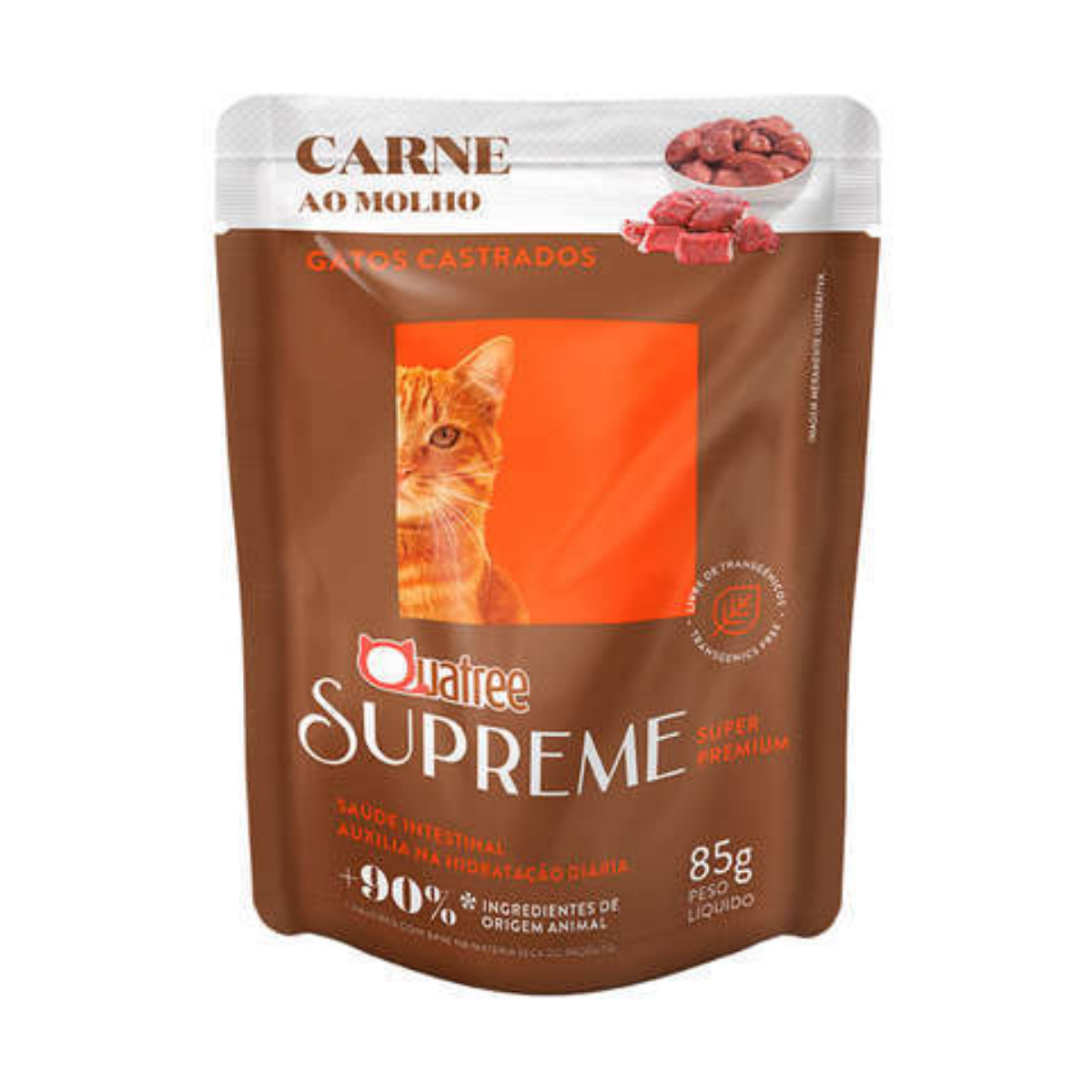 Imagem de QUATREE SUPREME SACHE GATOS CASTRADOS CARNE 85G