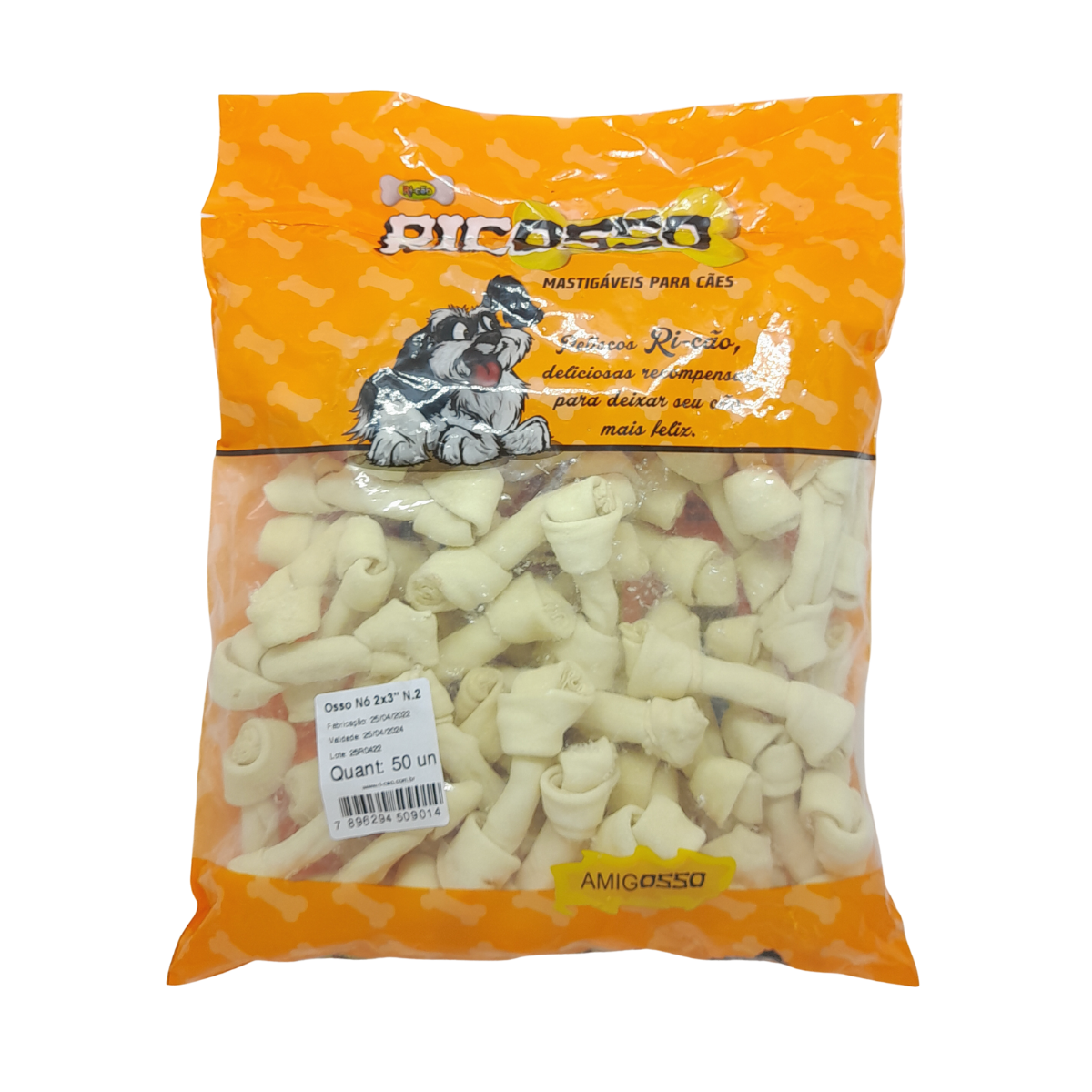 Imagem de OSSO NO RICOSSO 2X3 PACOTE 50 UNIDADES