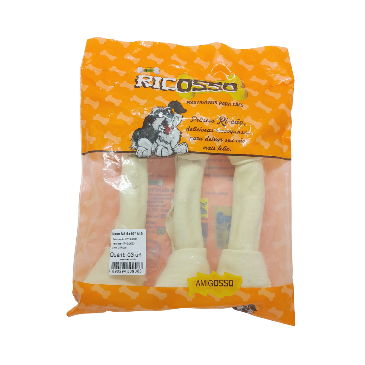 Imagem de OSSO NO RICOSSO 9X10 PACOTE 03 UNIDADES