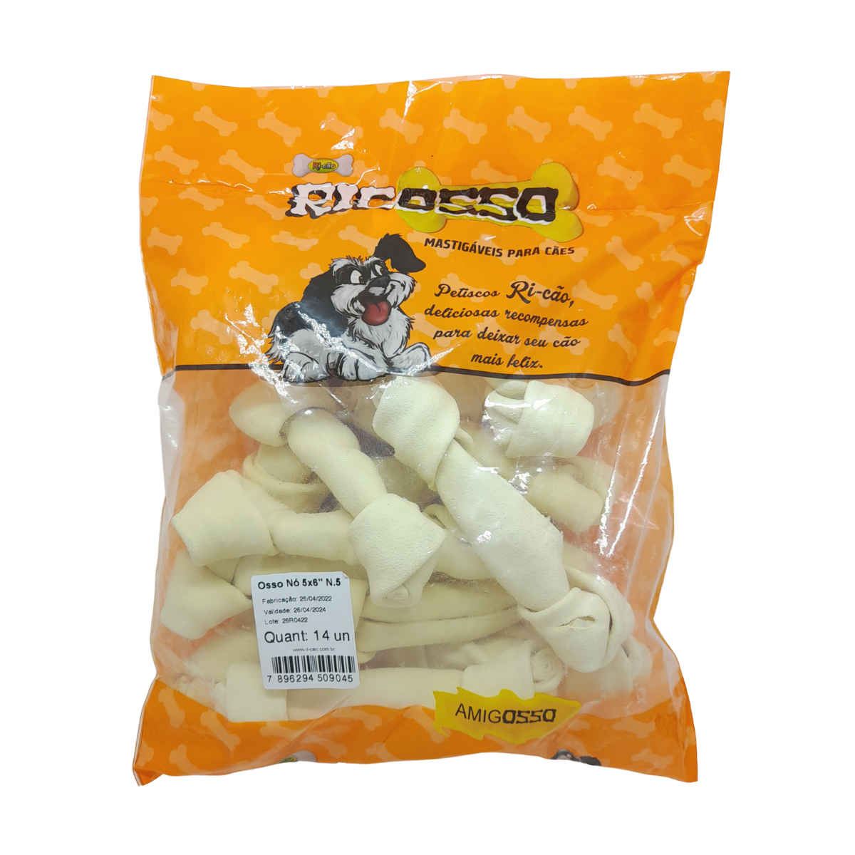 Imagem de OSSO NO RICOSSO 5X6 PACOTE COM 14 UNIDADES