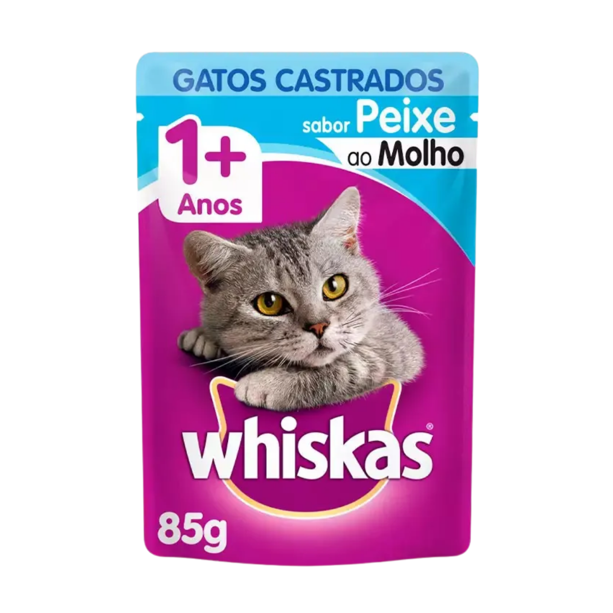 Imagem de WHISKAS SACHE CASTRADOS PEIXE 85G
