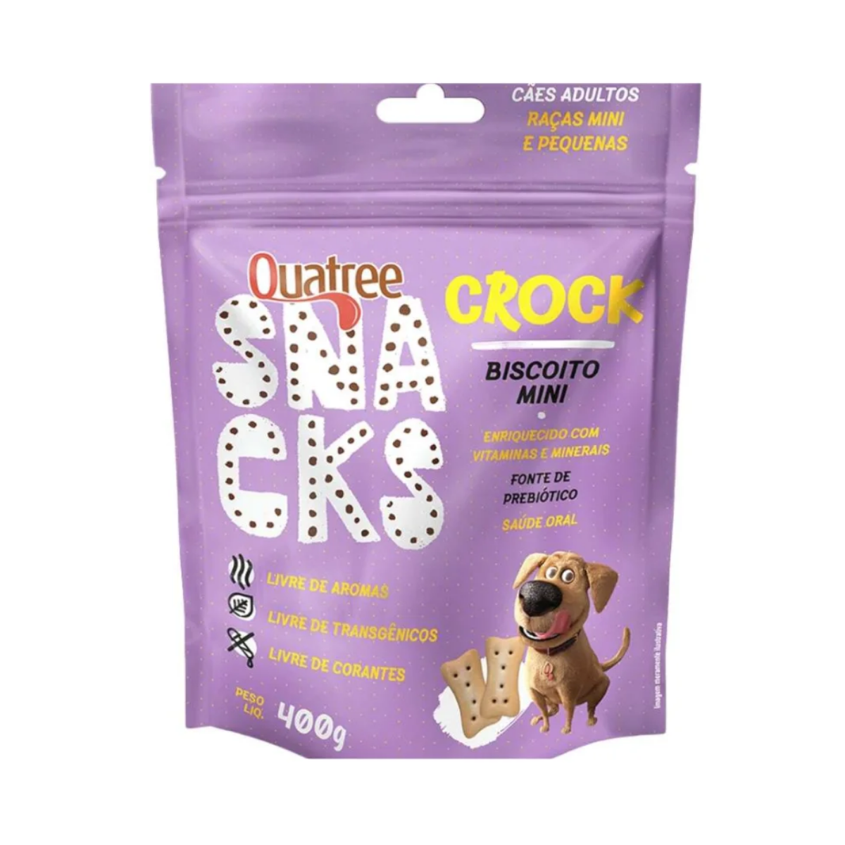 Imagem de QUATREE SNACKS CROCK MINI 400G