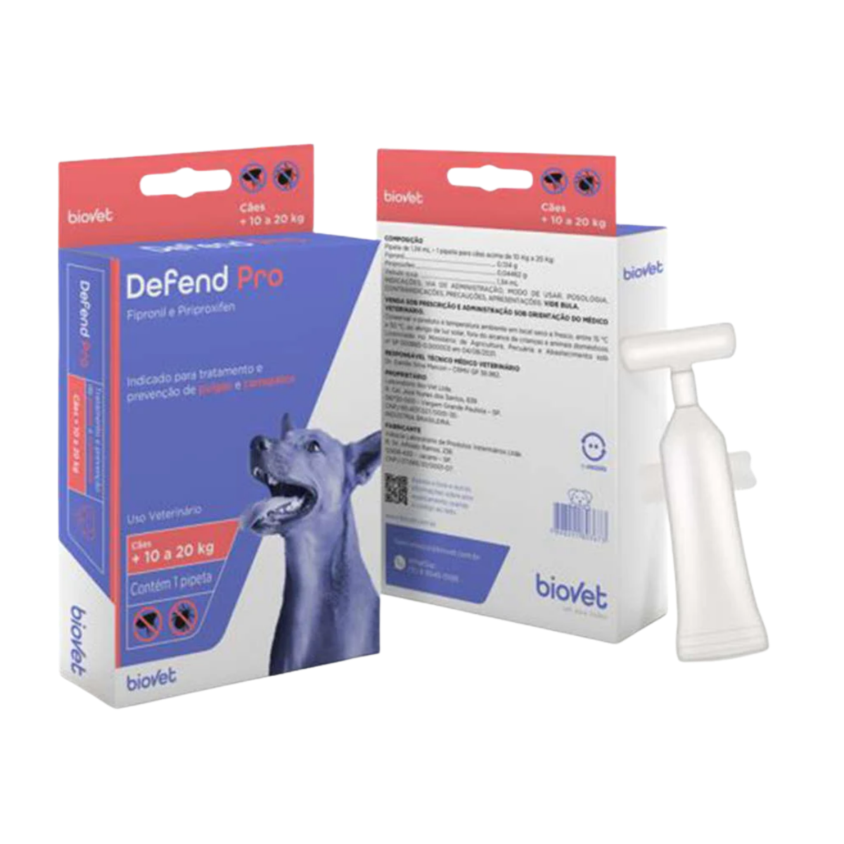 Imagem de ANTIPULGAS E CARRAPATOS DEFEND PRO PARA CACHORRO 11 A 20 KG