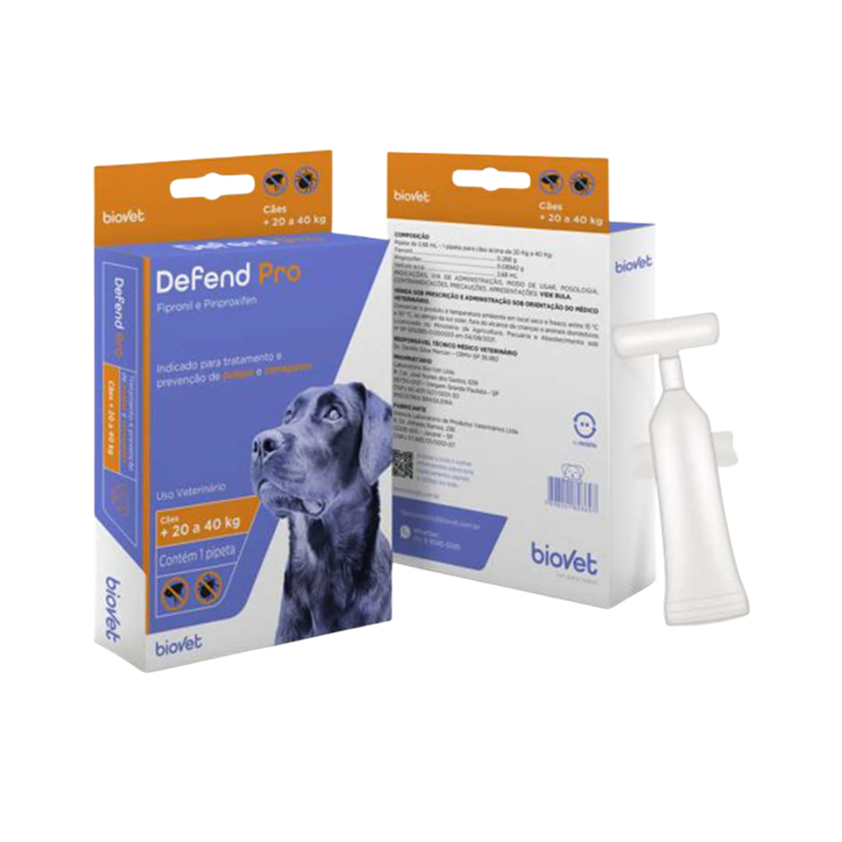 Imagem de ANTIPULGAS E CARRAPATOS DEFEND PRO PARA CACHORRO 21 A 40 KG