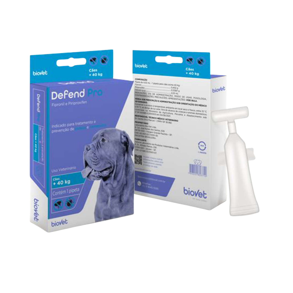 Imagem de ANTIPULGAS E CARRAPATOS DEFEND PRO PARA CACHORRO ACIMA DE 40 KG