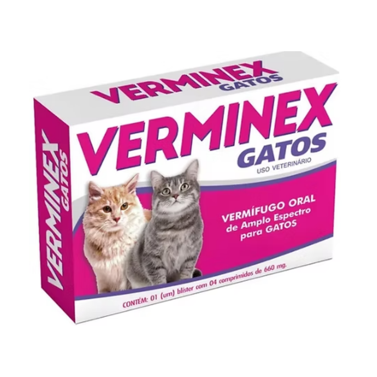 Imagem de VERMIFUGO VERMINEX GATO COM 4 COMPRIMIDOS