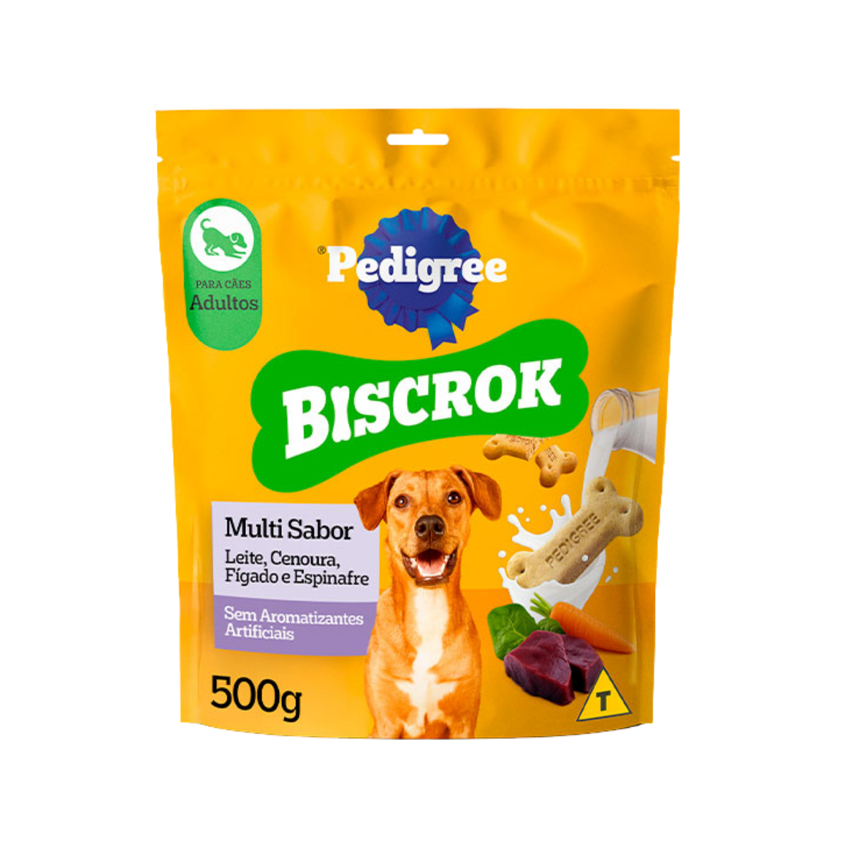 Imagem de BISCOITO PARA CACHORRO PEDIGREE BISCROK ADULTO MULTI SABOR 500G