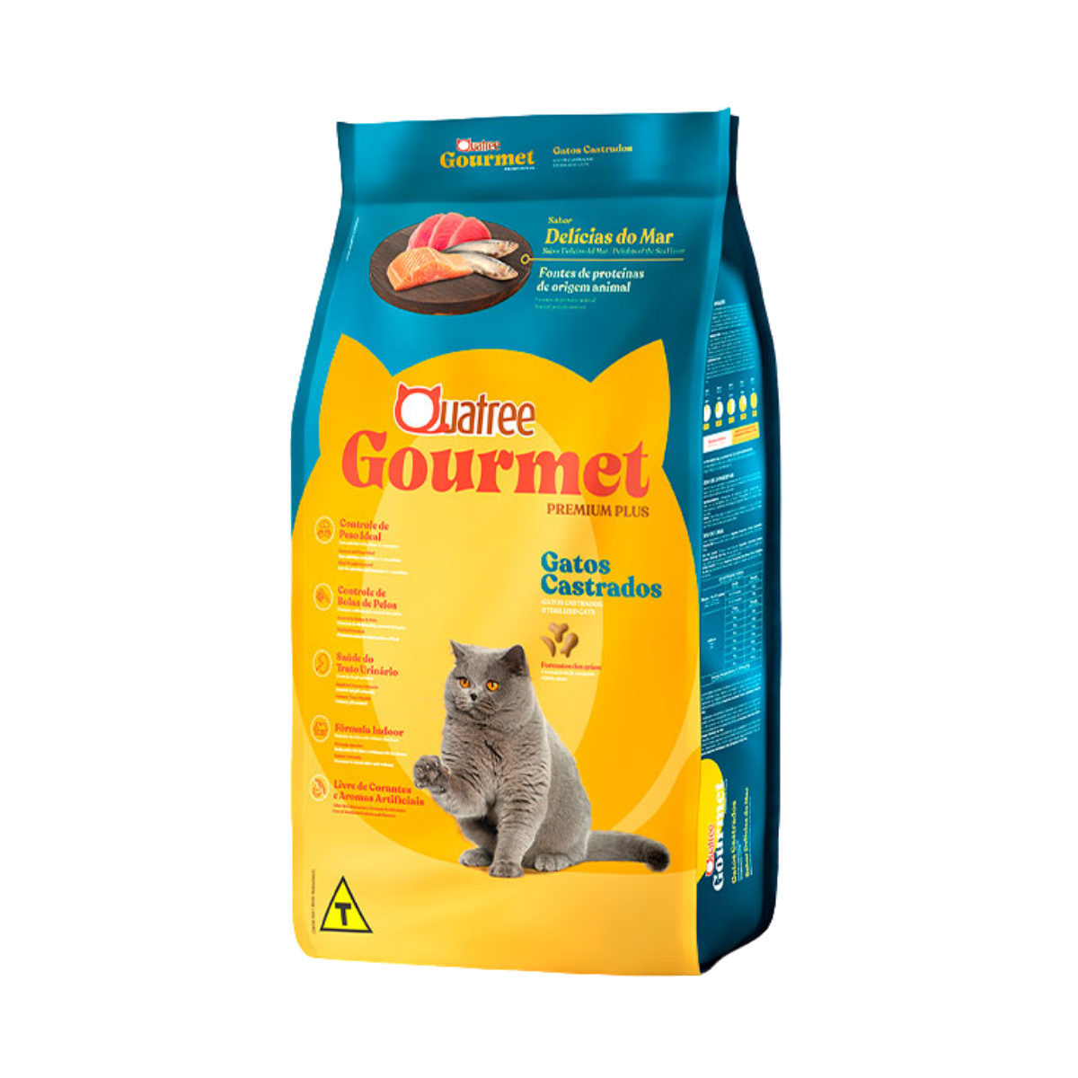Imagem de QUATREE GOURMET GATOS CASTRADOS DELICIAS DO MAR A GRANEL