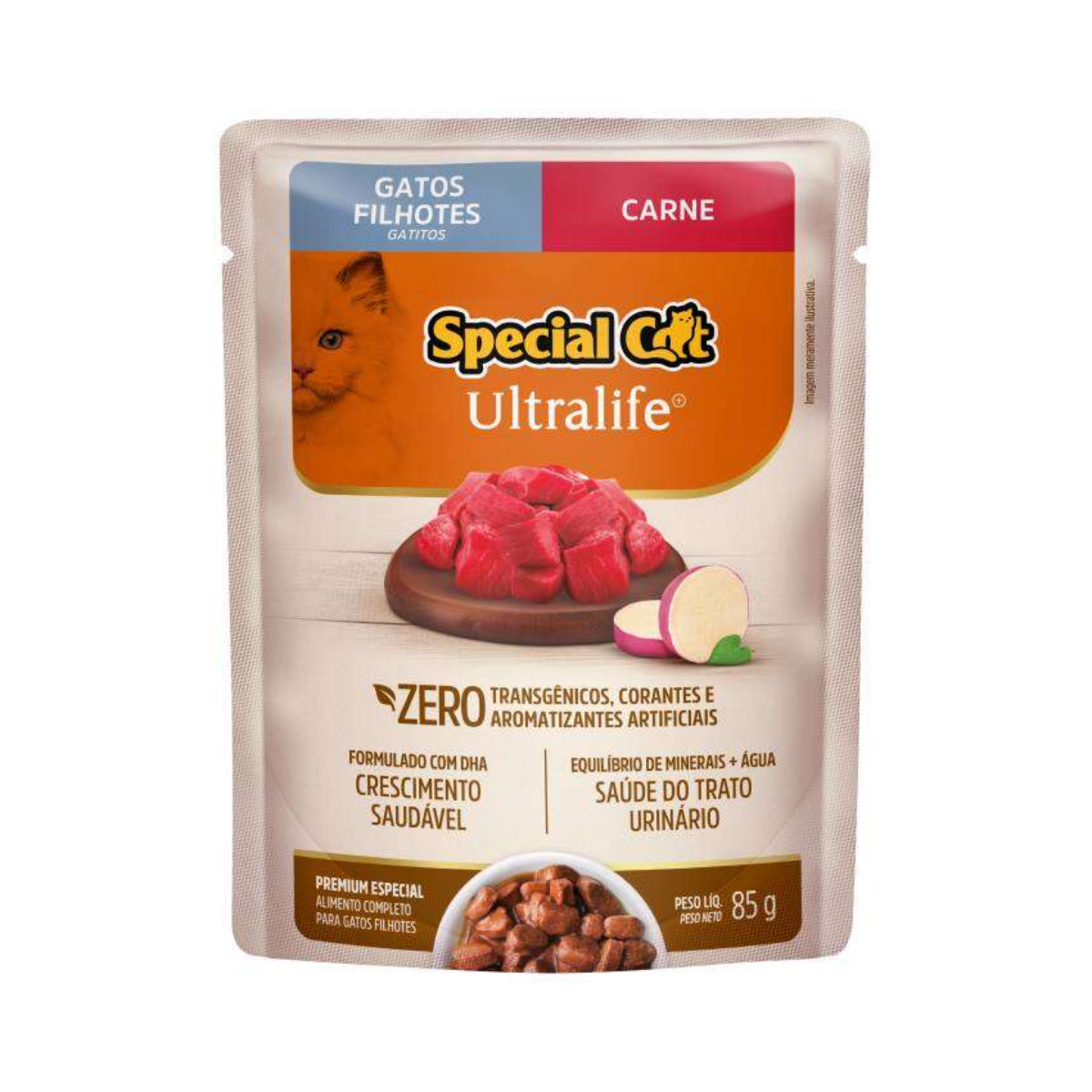 Imagem de SPECIAL CAT ULTRALIFE SACHE FILHOTE CARNE 85GR