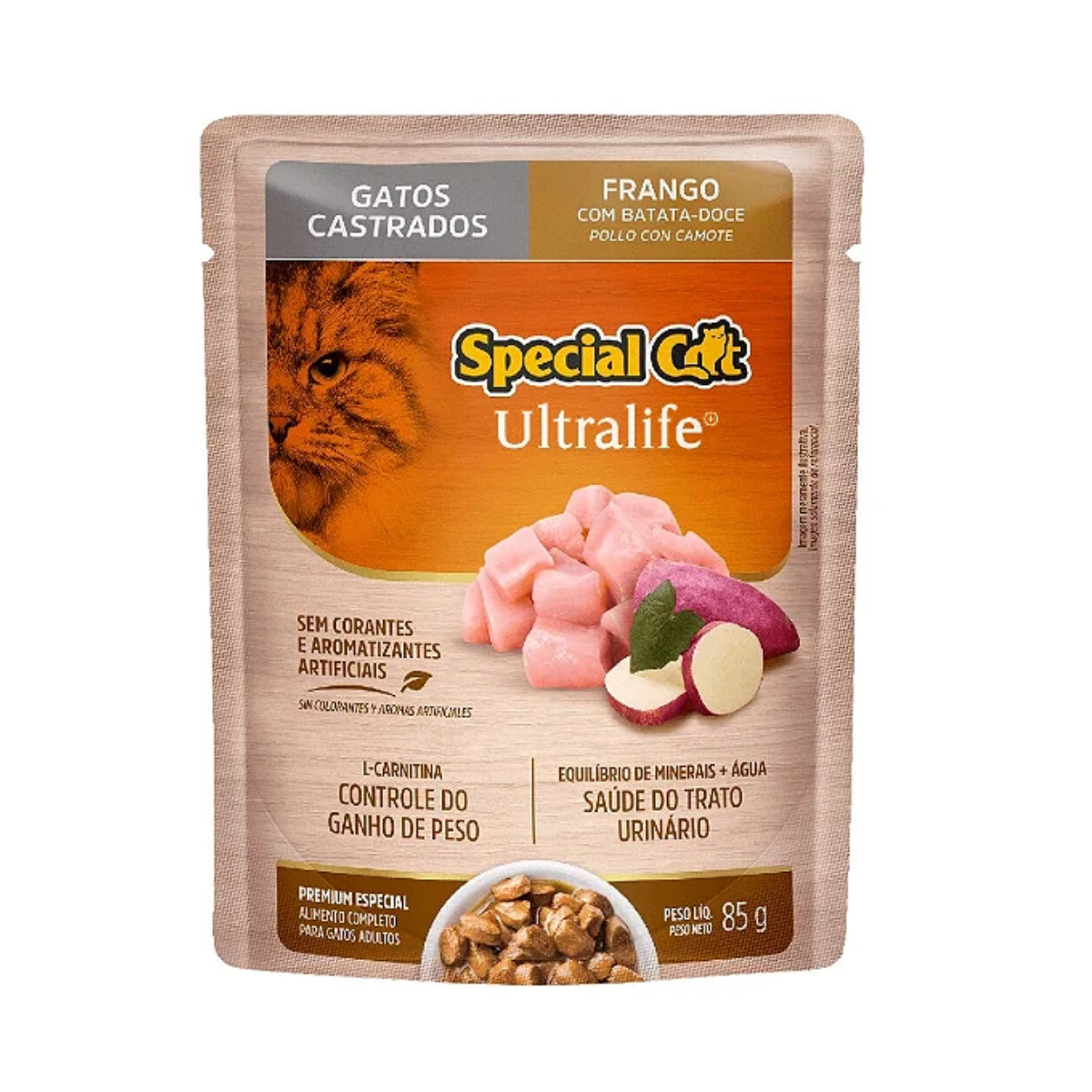 Imagem de SPECIAL CAT ULTRALIFE SACHE CASTRADO FRANGO 85GR