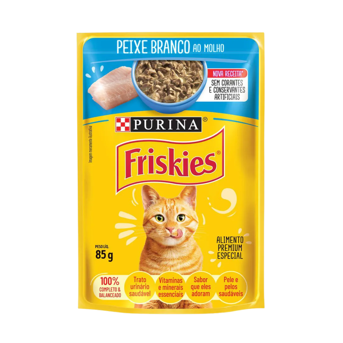 Imagem de FRISKIES PEIXE BRANCO AO MOLHO ADULTO 85G