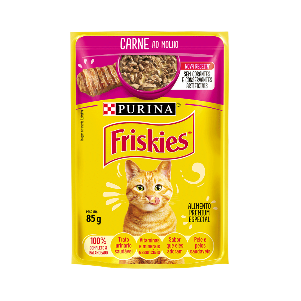 Imagem de FRISKIES ADULTO CARNE AO MOLHO 85G