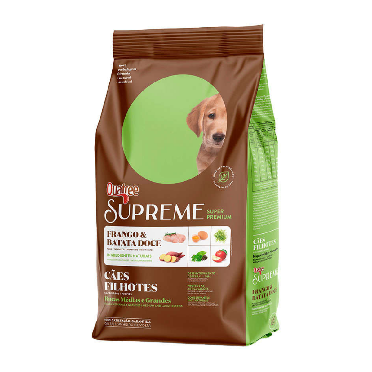 Imagem de RAÇÃO PARA CACHORRO QUATREE SUPREME FILHOTES RAÇAS GRANDES 15KG