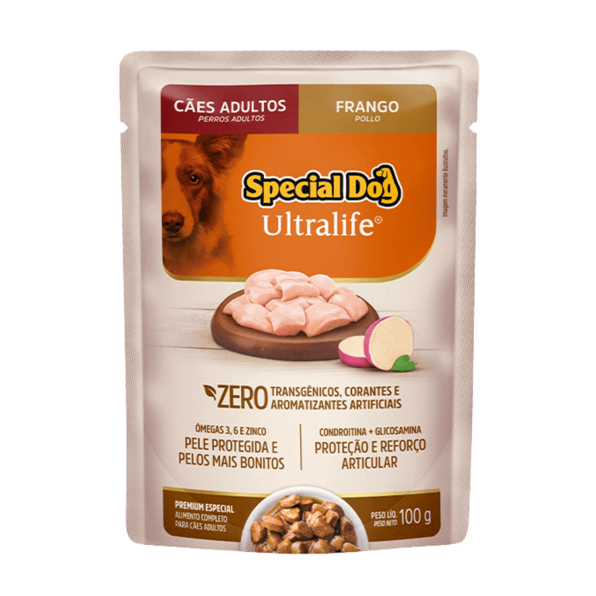 Imagem de SACHÊ SPECIAL DOG ULTRALIFE ADULTO FRANGO AO MOLHO 100G