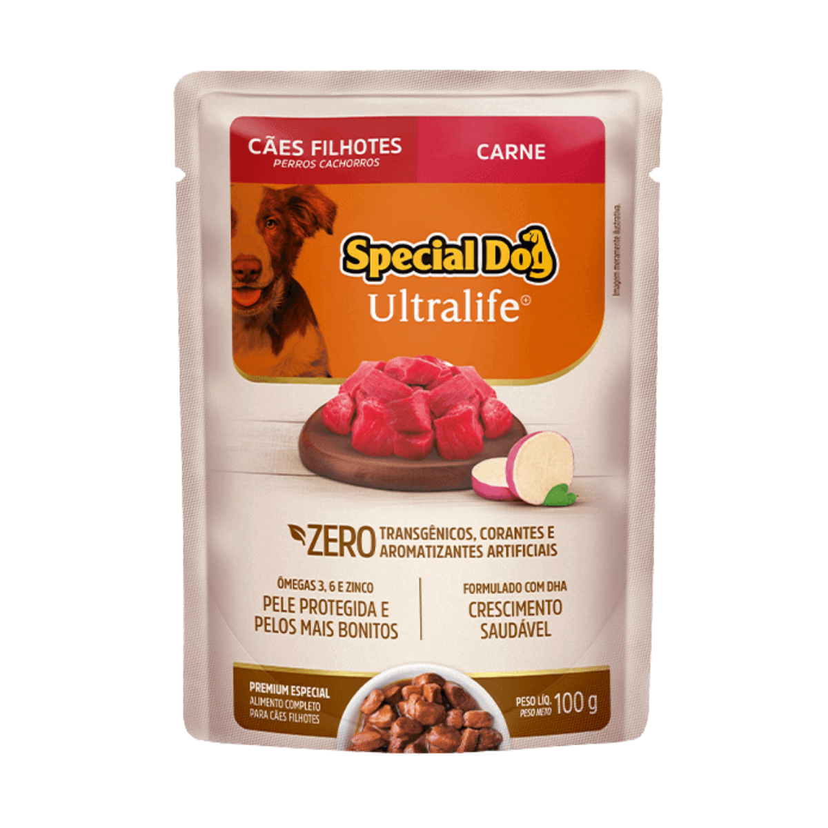 Imagem de SACHÊ SPECIAL DOG ULTRALIFE FILHOTES CARNE AO MOLHO 100G