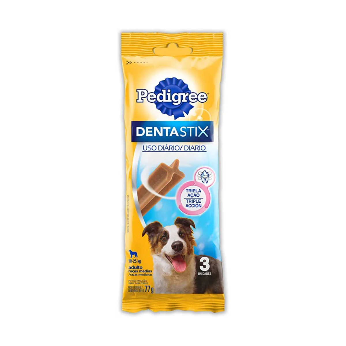 Imagem de PETISCO PARA CACHORRO PEDIGREE DENTASTIX RAÇAS MÉDIAS 77G