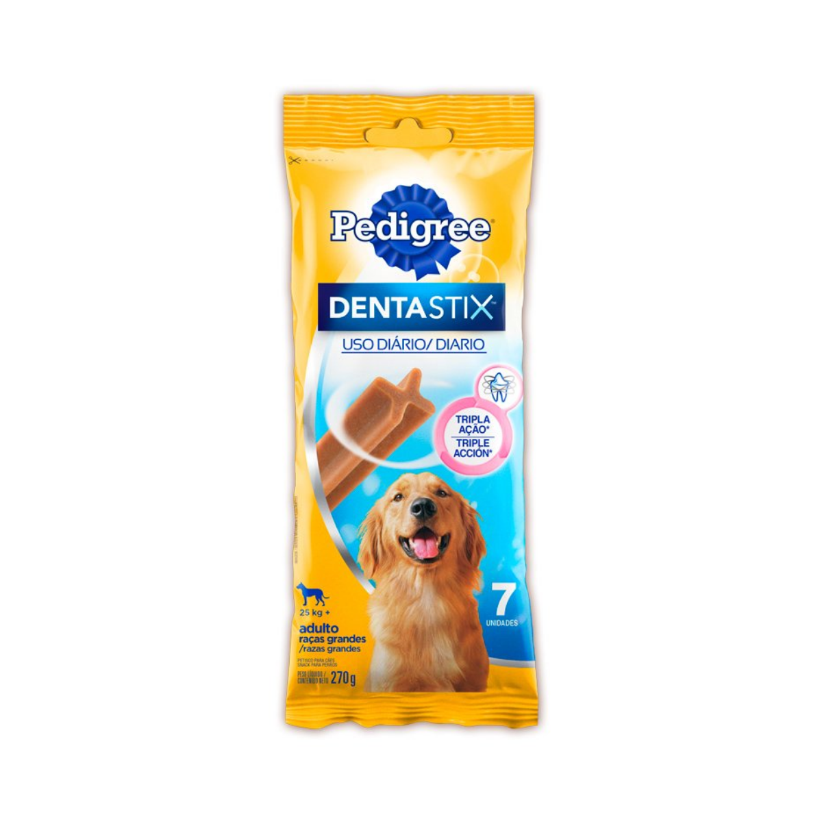 Imagem de PETISCO PARA CACHORRO PEDIGREE DENTASTIX RAÇAS GRANDES 270G