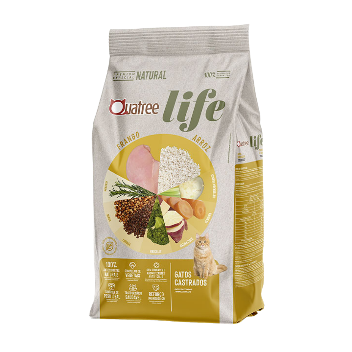 Imagem de QUATREE LIFE GATOS CASTRADOS FRANGO E ARROZ A GRANEL