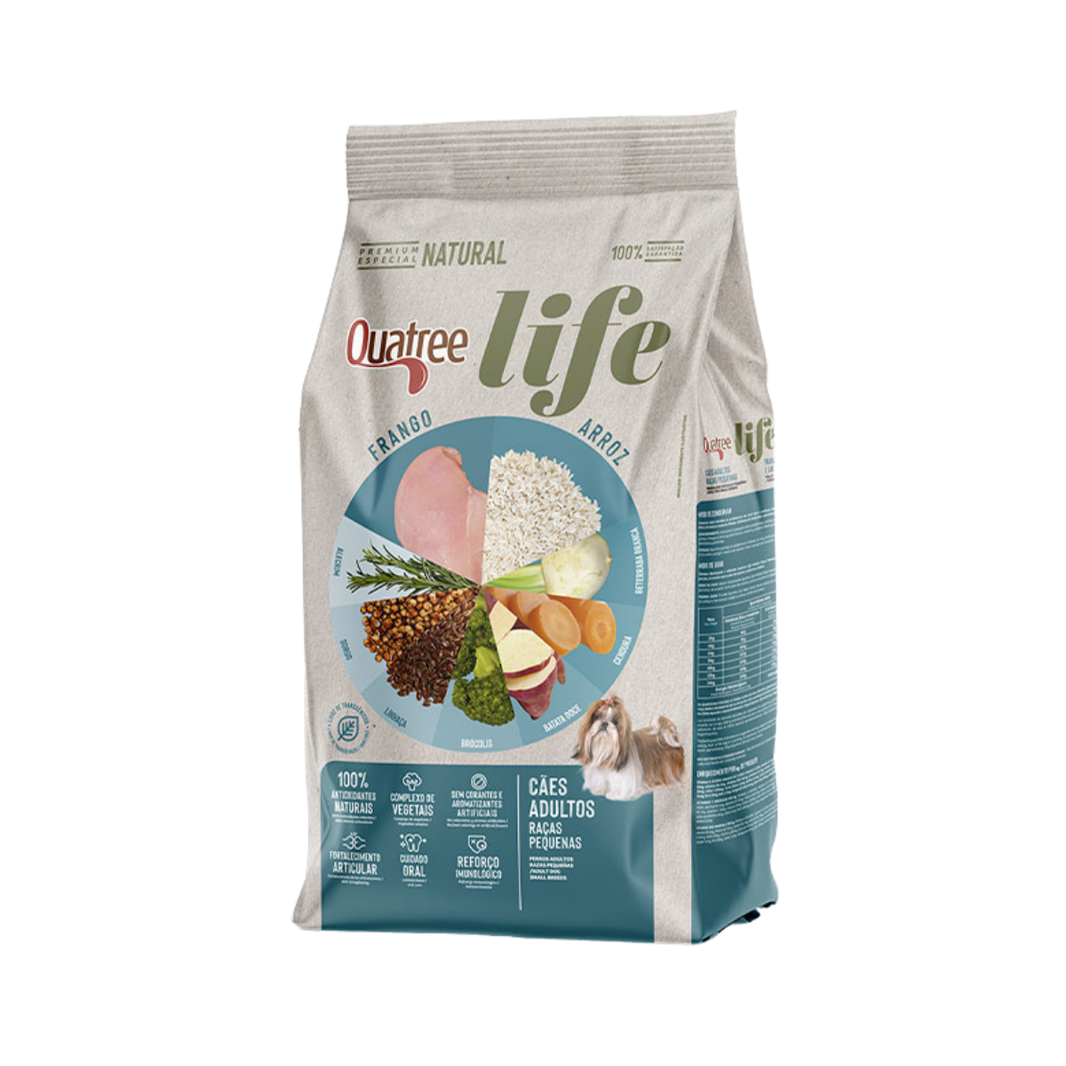 Imagem de RAÇÃO PARA CACHORRO QUATREE LIFE ADULTO RAÇAS PEQUENAS 15KG