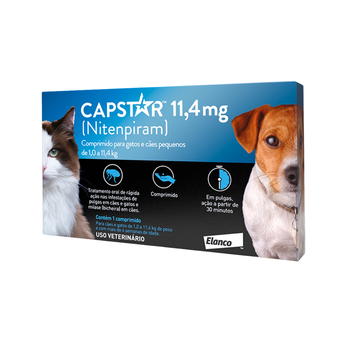 Imagem de CAPSTAR 1KG ATÉ 11,4KG 11,4MG 1 COMPRIMIDO