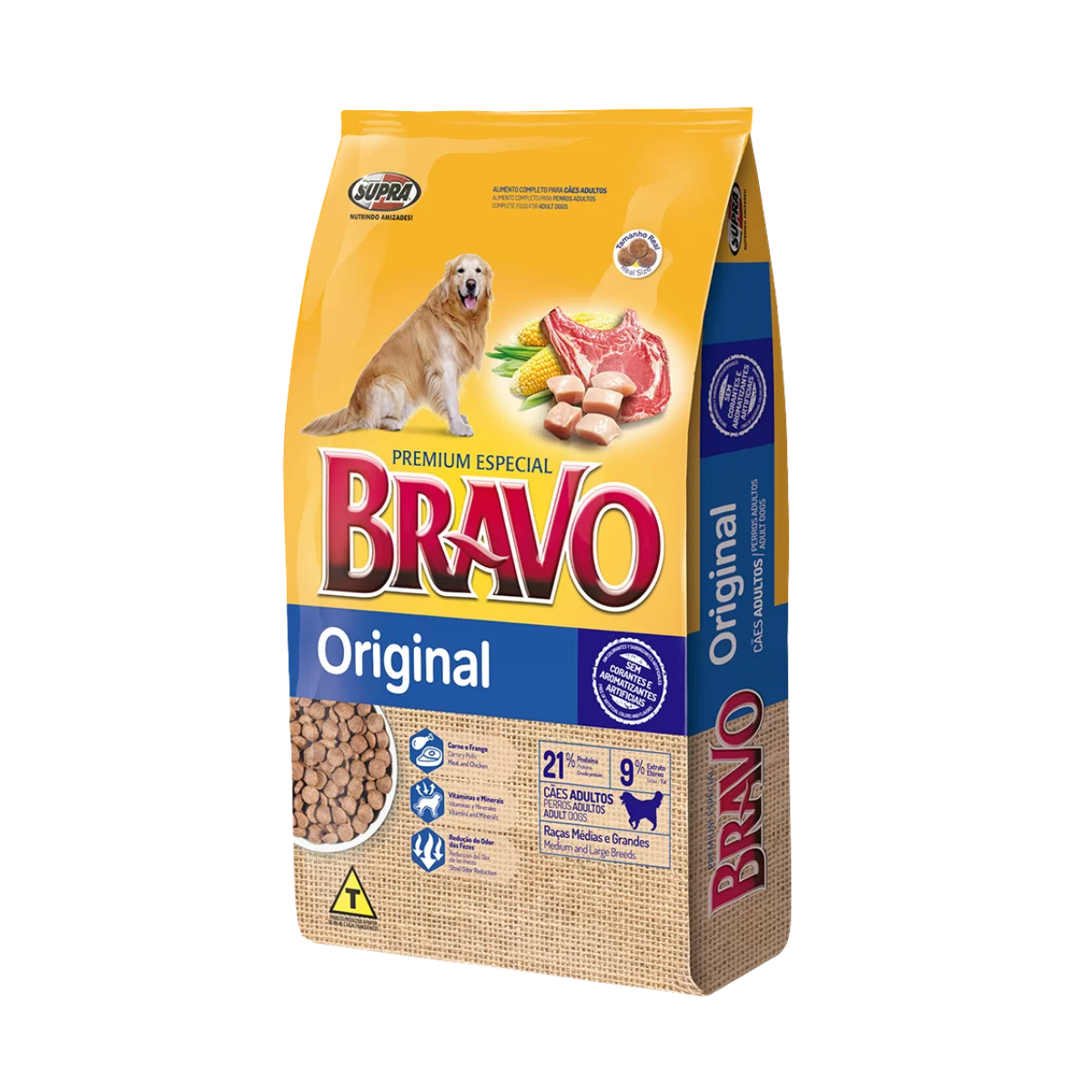 Imagem de RAÇÃO PARA CACHORRO BRAVO ORIGINAL ADULTO 15KG