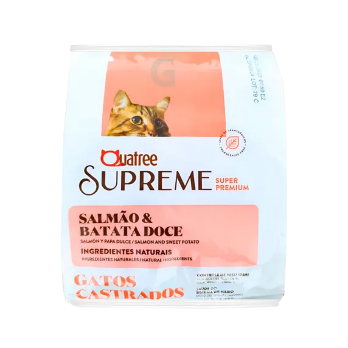 Imagem de QUATREE SUPREME GATOS CASTRADOS SALMÃO E BATATA DOCE 1KG