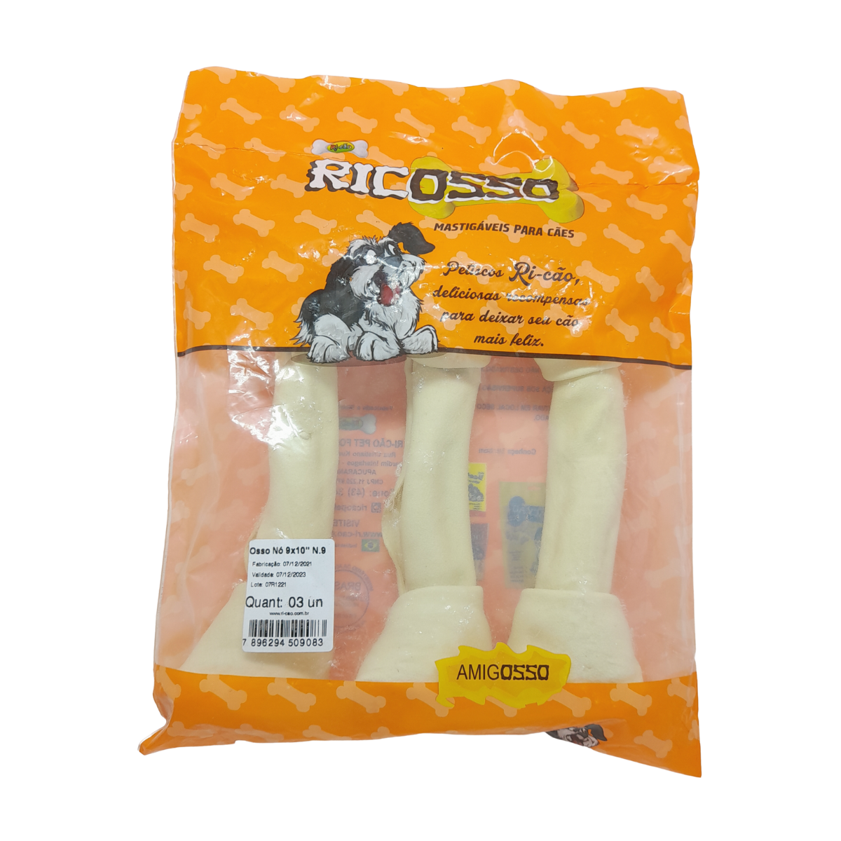 Imagem de OSSO NÓ 9X10 PACOTE KG 03 UND