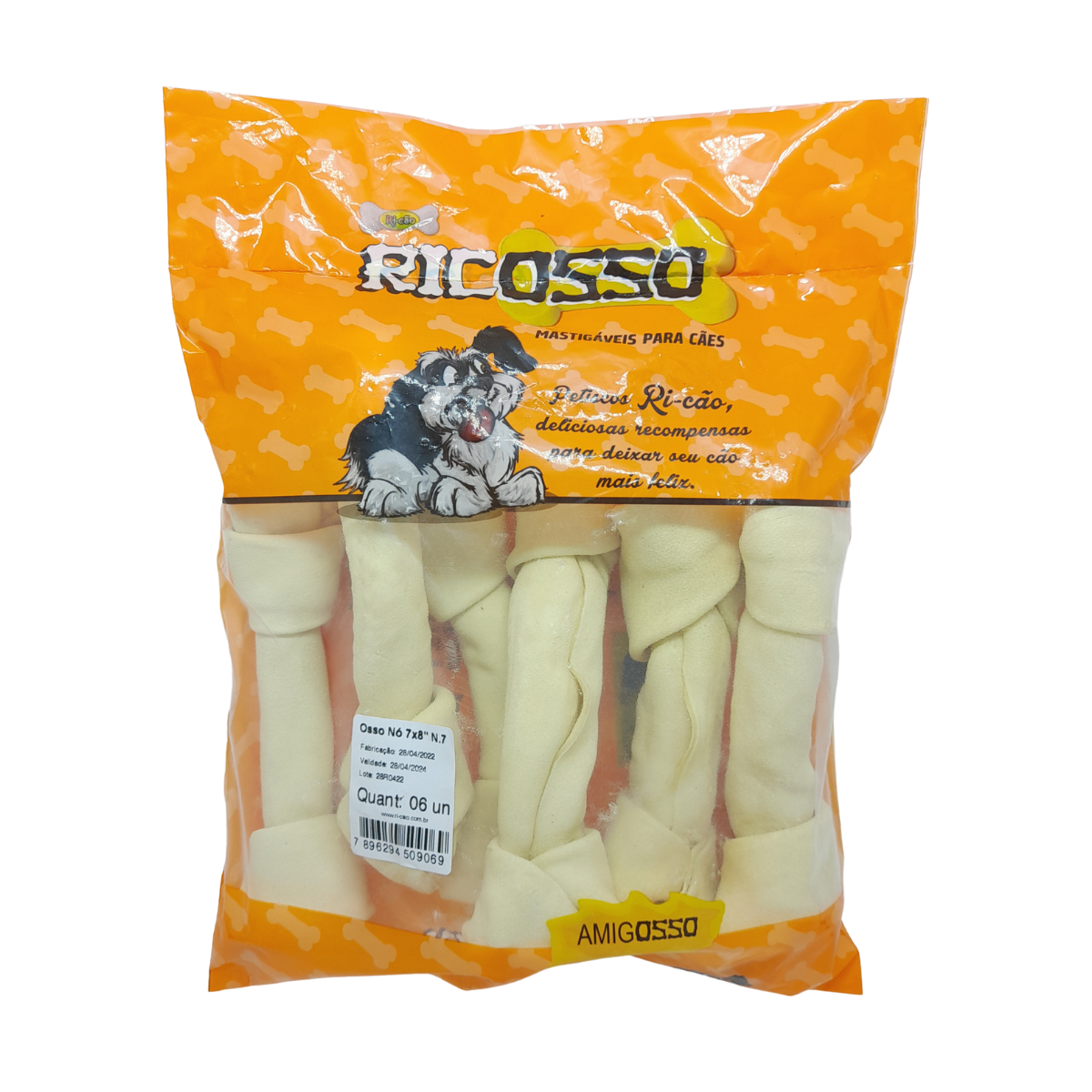 Imagem de OSSO NÓ RICOSSO 7X8 PACOTE KG 5 UNIDADES