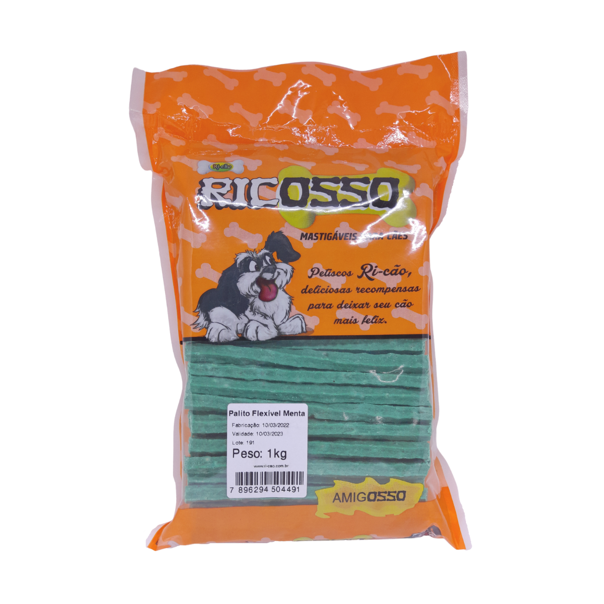 Imagem de PALITO FLEXÍVEL RICOSSO MENTA 1 KG