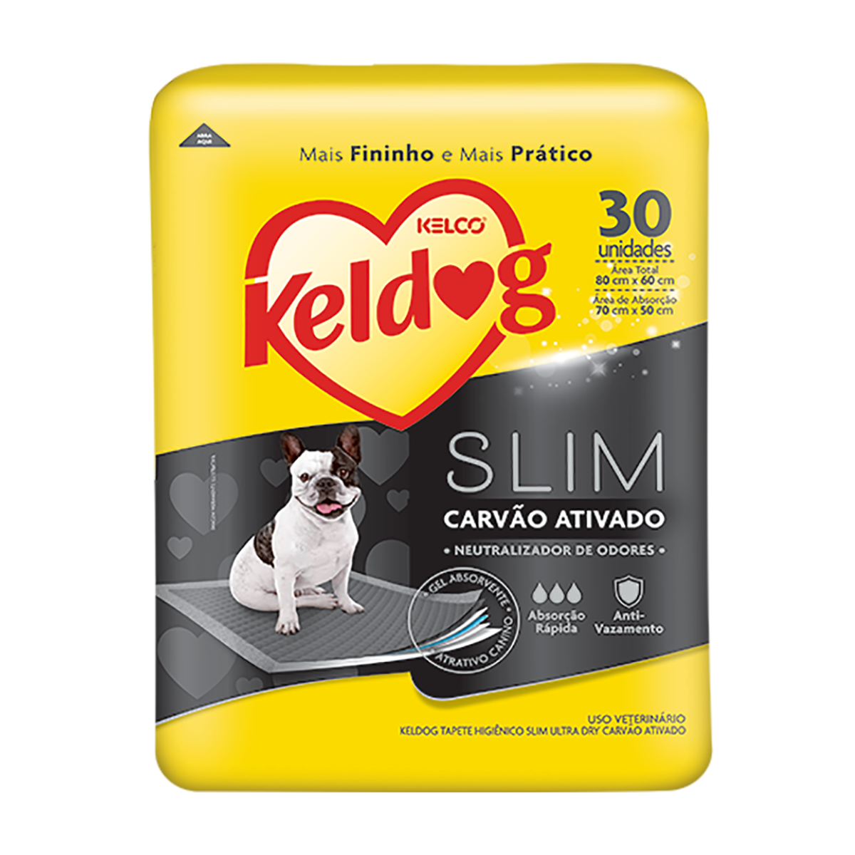 Imagem de KELDOG TAPETE SLIM CARVÃO ATIVADO 30UN