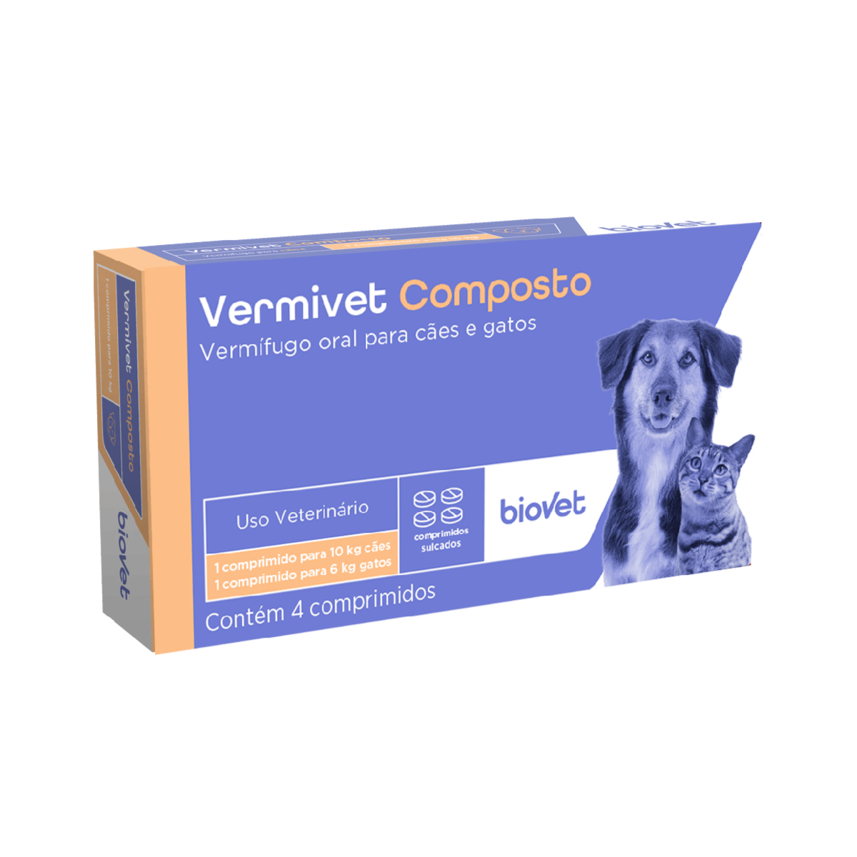 Imagem de VERMIVET COMPOSTO 4 COMPRIMIDOS